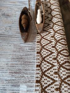 Tapis de prière indien en coton uni à boucles réversibles, fait main, tissage fin, intérieur/extérieur, cuisine, salle à manger, salon - Product Image 5