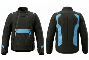 เสื้อแจ็คเก็ตขี่มอเตอร์ไซค์สำหรับกิจกรรมกลางแจ้ง ป้องกันน้ำ ป้องกันลม ออกแบบโลโก้ได้ตามต้องการ พิมพ์ลายได้  แจ็คเก็ตนักแข่งมอเตอร์ไซค์แบบมีแผ่นป้องกัน - Product Image 5