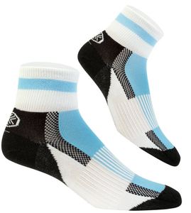 Chaussettes ras du cou bleu marine rayées rouge et blanc à motif étoiles, tricotées jacquard, respirantes, décontractées, pour adultes, épaisseur standard, collection printemps - Product Image 3