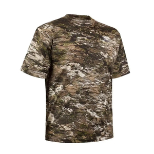 เสื้อยืดลายพรางผู้ชาย |   เสื้อคอกลมแขนสั้นผ้าฝ้าย 100% สำหรับล่าสัตว์และกิจกรรมกลางแจ้ง ระบายอากาศได้ดี - Product Image 2