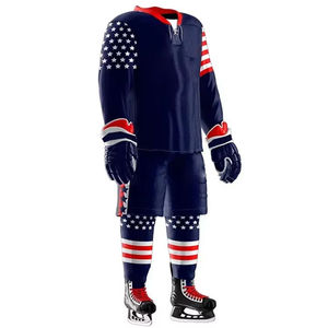 Fabricants professionnels d'uniformes de hockey sur glace, prix de vente optimal, haute qualité, nouveau style, uniforme de hockey sur glace personnalisé avec broderie - Product Image 3