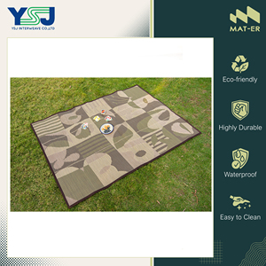 Alfombras de exterior de nuevo diseño de alta calidad, de venta mundial, 100% polipropileno PP, plegables, para picnic y playa, de Tailandia. - Product Image 6