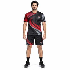 Vêtements de sport légers et confortables, parfaits pour la pratique du handball, ensembles de handball haut de gamme, maillot et short, ensemble deux pièces - Product Image 4