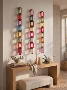 Elegante Decoración de Pared con Cadena de Resina para Diseño de Interiores de Sala de Estar, Artículo Decorativo de Bajo Costo - Product Image 5