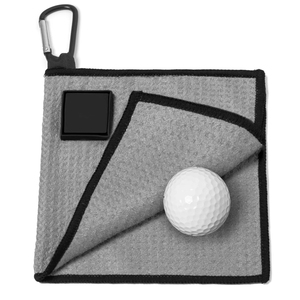 Serviette de golf personnalisée couleur unie la plus demandée, service OEM, prix abordable, serviettes de golf légères à faible MOQ - Product Image 1