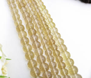 Cuentas de Cuarzo Natural Facetadas en Forma de Bola de 16 Pulgadas para la Elaboración de Joyería Fina, Cuentas de Piedras Preciosas - Product Image 5