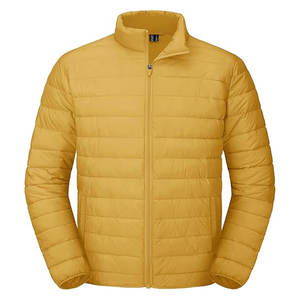 Veste matelassée légère pour homme, résistante au froid, coupe-vent, hydrofuge, en nylon respirant, avec ourlet et poignets élastiqués - Product Image 1