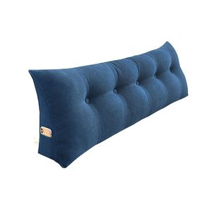 Almohada Triangular Azul de 120 cm para Cama, Cojín de Respaldo para Lectura y Descanso en Cama - Product Image 2