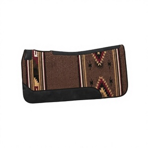 Indian Manufacturer Lightweight 32X32 Cotton Genuine Leather Western Saddle <b>Pads</b> Plain Dyed for training and Competition Use - Product Image 1