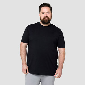 T-shirt pour homme, coupe classique, manches courtes, col rond, 100% coton jersey tricoté, style décontracté, couleur violette - Product Image 5