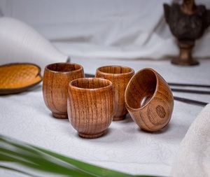 Taza de Madera Hecha a Mano, Taza de Café y Té de Madera Natural Ecológica, Taza de Cerveza Pequeña con Logotipo Personalizado al por Mayor - Product Image 4