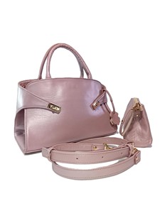 Royaa Large Genuine Cow <b>Leather</b> Tote <b>Bag</b> Women <b>Soft</b> Shoulder Crossbody Satchel Everyday Fashion Zipper Closure Letter Decoration - Product Image 3