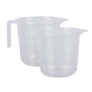 Taza Transparente de Plástico Milton, Taza de Baño de 1 L, Color Blanco - Product Image 4