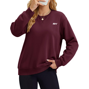 Sweat-shirt à capuche pour femme, vente en gros, séchage rapide, style streetwear décontracté, épaules tombantes, respirant, écologique - Product Image 1