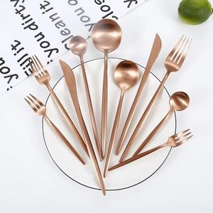 Juego de Cubiertos de Acero Inoxidable Moderno, Inspirado en el Terciopelo Real, Sostenible, Dorado, de Calidad Premium para Banquetes y Hostelería - Product Image 5