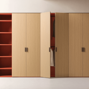 Armario de Melamina con Estructura Metálica Personalizada JY Project, Diseño Europeo Moderno, Bisagras de Cierre Suave, Muebles para Dormitorio y Hotel - Product Image 3