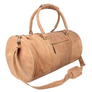 Sac de voyage en cuir véritable, couleur unie, élégant, sac à bandoulière, durable, grande capacité, sac de sport portable - Product Image 6
