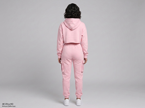 Survêtement moulant personnalisé pour femme, 100 % coton épais, haute qualité, style streetwear, nouvelle mode, vente en gros - Product Image 4