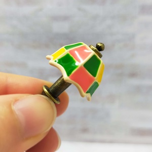 Accesorios para Casa de Muñecas en Miniatura 1:12, Lámpara de Mesa de Metal Pintada para Decoración - Product Image 4