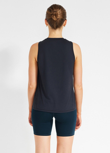 Camiseta sin mangas informal de algodón acanalado para mujer, transpirable, para gimnasio, fitness, con logo personalizado, ropa deportiva de verano - Product Image 2