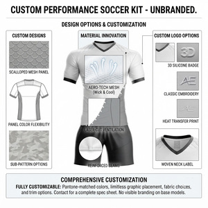 Maillot de football blanc pour homme, bordure noire, manches longues, coupe athlétique, 100 % polyester, évacuation de l'humidité, logo personnalisé, antibactérien, personnalisable - Product Image 6
