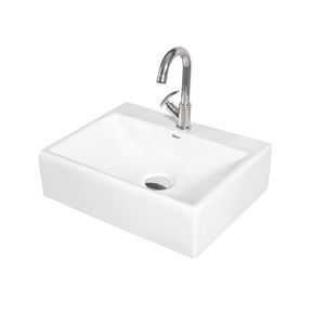 Proveedor Profesional Vende Lavabo de Cerámica Blanco de Alta Calidad con Certificación ISO, Suspendido en la Pared o de Sobremesa - Product Image 1