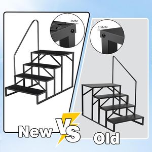 Scaletta per Piscina Rinforzata con Capacità di Carico di 300 kg, Gradini per Camper, Corrimano, Gradini per Vasca Idromassaggio - Product Image 3
