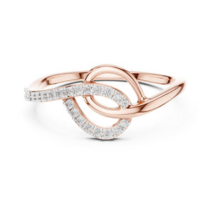 แหวนเพชรทรงกลมทองคำ 14K สำหรับผู้หญิง |   ชุดแต่งงาน |   เพชรที่เพิ่งเพาะเลี้ยง - Product Image 2