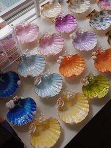 ถาดใส่เครื่องประดับเปลือกหอยตกแต่ง จานเปลือกหอยเชลล์ธรรมชาติ งานฝีมือเปลือกหอย ของตกแต่งสไตล์ชายฝั่ง - Product Image 5