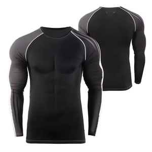 Training Workout Mixed Sizes USA Club Fitted Uniforms Long Sleeve Custom Print Compression Shirts Low MOQs MMA Gear Rash Guard - Product Image 3