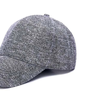 Unisex 6-Panel Snapback Cap Solid Gray Cotton <b>Yarn</b> Jersey Adjustable Fit Casual Style for Adults Spring Summer - Product Image 6