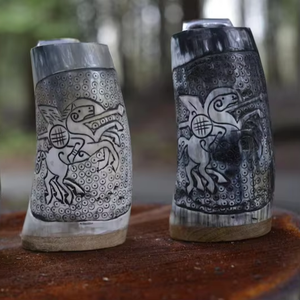 Nouvelle Tasse à Boire en Corne de Buffle de Style Religieux Écologique, Artisanale, Polie, Personnalisable, Décoration d'Intérieur - Product Image 4