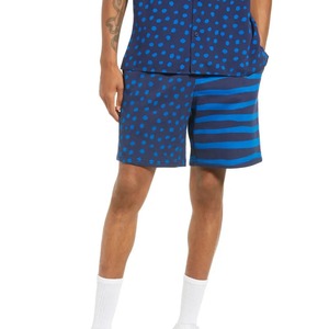 Shorts pour hommes en polyester de haute qualité, 100 % coton, manches courtes, col rond, imprimés sur mesure, vente en ligne - Product Image 2