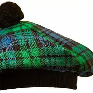 Chapeau Tam O'Shanter pour homme, style ancien Campbell, en tissu Balmoral à carreaux écossais - Product Image 4