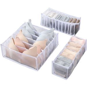 3-Packs Foldable Wardrobe <b>Clothes</b> Organizer Washable Underwear <b>Storage</b> Box and Socks Drawer Divider Bras and Underwear <b>Storage</b> - Product Image 1
