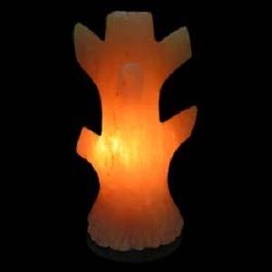 Lampe en sel de l'Himalaya en forme d'arbre, lampe en sel rose de l'Himalaya 100% biologique, sculptée à la main, avec éclairage LED pour la décoration de la maison - Product Image 1