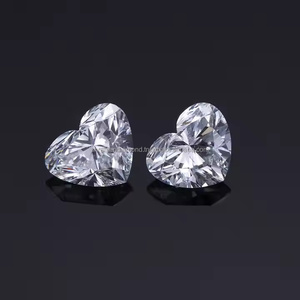 SHRAMAN DIAMOND 0.58-0.7 Ct/PC CVD/HPHT Loose Heart Shape Solitaire Lab Grown Super White VS-Si Synthetic Diamond Jewelry Making - Product Image 2