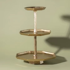 Stylish Metal Cake Stand For Cupcake And Dessert Display For Wedding Reception Party Event And <b>Bakery</b> Counter - Product Image 1