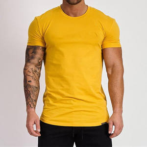T-shirt uni pour homme en polyester, séchage rapide, coupe ajustée, impression par sublimation personnalisée, logo, t-shirts de sport unisexes pour homme - Product Image 1