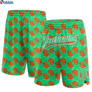 Pantalones Cortos de Playa para Hombre, Transpirables, Sublimados Personalizados, de Poliéster, Holgados, con Estampado Completo, de Malla, para Entrenamiento - Product Image 3