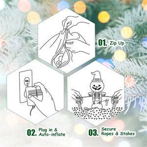 5 Feet <b>Inflatable</b> Christmas Dog Outdoor Holiday Yard Decorations for Christmas - Product Image 5