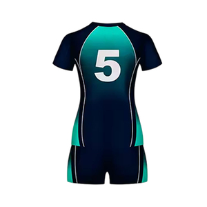 Dernière collection de vêtements de sport pour femmes, uniforme de volley-ball, impression personnalisée, ensemble maillot et short pour équipe, 100% polyester, en vente - Product Image 5