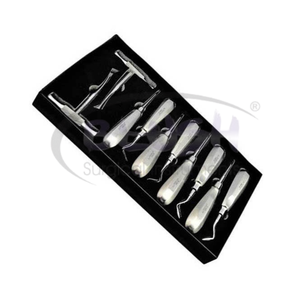 Juego de 18 piezas de alicates de ortodoncia dental, localizador de brackets y portaagujas de acero inoxidable, en estuche de cuero, color rosa quirúrgico - Product Image 2