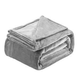 Queen Size Cozy Grey Fuzzy <b>Throw</b> Blanket 90 X 90 Inches Lightweight All Season <b>Bed</b> Blanket Warm P - Product Image 1
