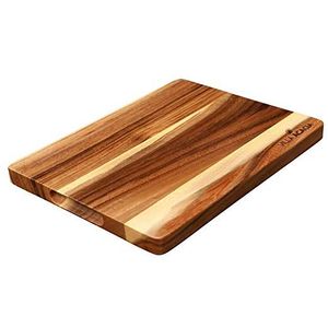 Planche à découper en bois naturel écologique et durable, forme rectangulaire, épaisseur 2,0 cm, passe au lave-vaisselle, multifonctionnelle, cuisine, salle à manger - Product Image 1