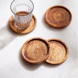 Wood Coaster Coffee Mugs Protect Drink Custom logo Laser Engraving Factory Supply Wood Coaster Best Prices - Product Image 4