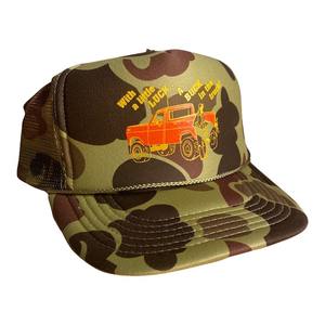 Venta al por mayor de 5 paneles sombrero de camionero Retro camuflaje espuma Gorras cuerda Snapbacks ala plana logotipo personalizado deportes caza de moda - Product Image 1