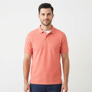 Polo pour homme respirant à manches courtes, col classique, idéal pour l'été, les activités de plein air et le quotidien, couleur bordeaux, décontracté et élégant - Product Image 5