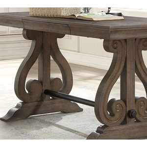 Classico tradizionale 1pc con finitura rovere scuro scrivania durevole in legno casa ufficio mobili con cassetto nascosto scrivanie per Computer - Product Image 2