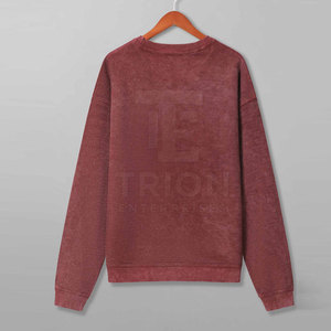 Sudadera cómoda con efecto acid wash, sudadera holgada con efecto acid wash para hombre, sudadera con efecto acid wash en oferta online. - Product Image 2